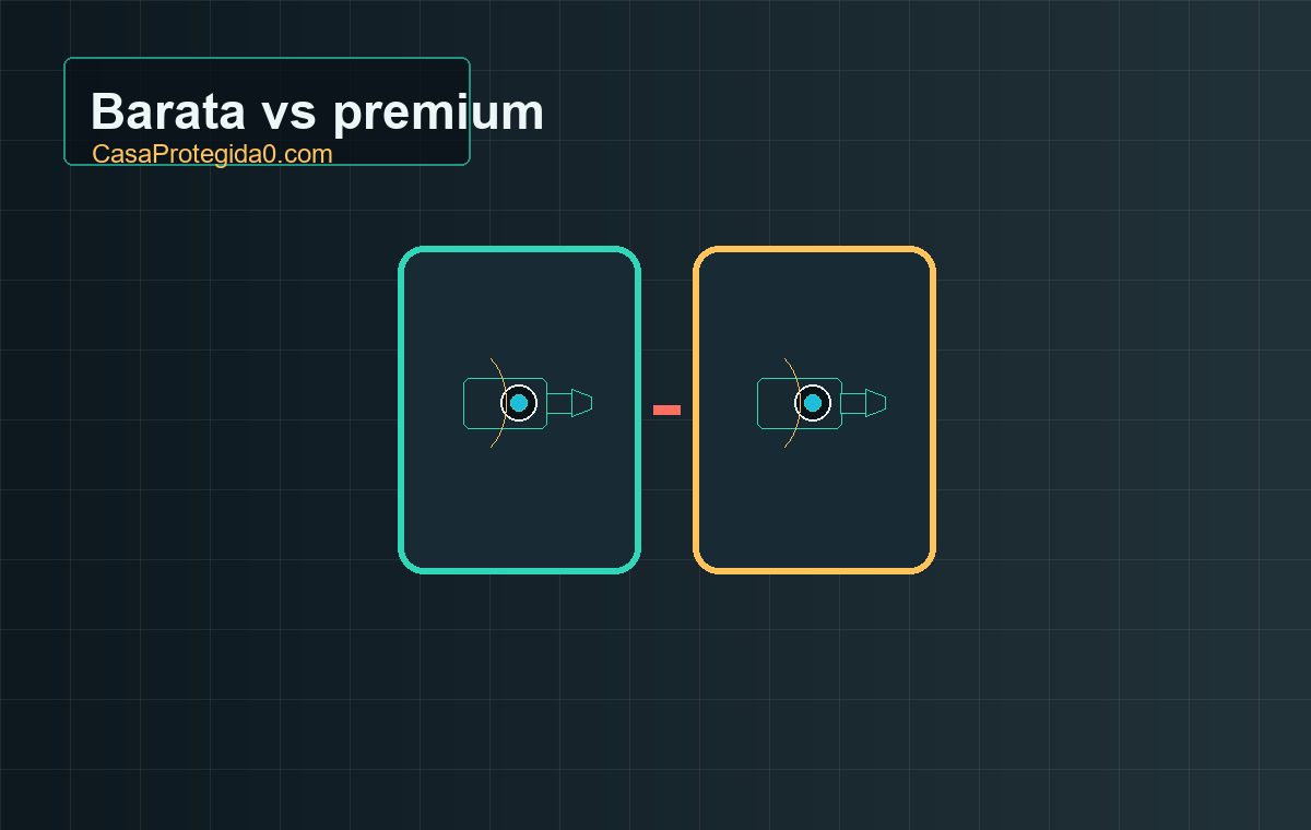 Cámaras de seguridad baratas vs premium: en qué se nota la diferencia