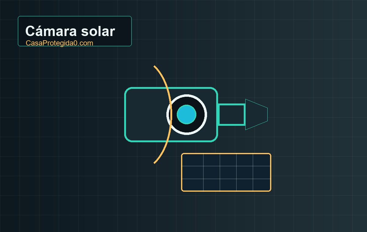 Cámara solar exterior para chalet: autonomía real y ubicación ideal
