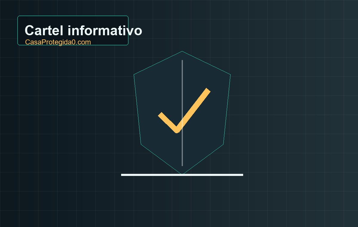 Cartel de videovigilancia en vivienda: cuándo se necesita y qué debe indicar