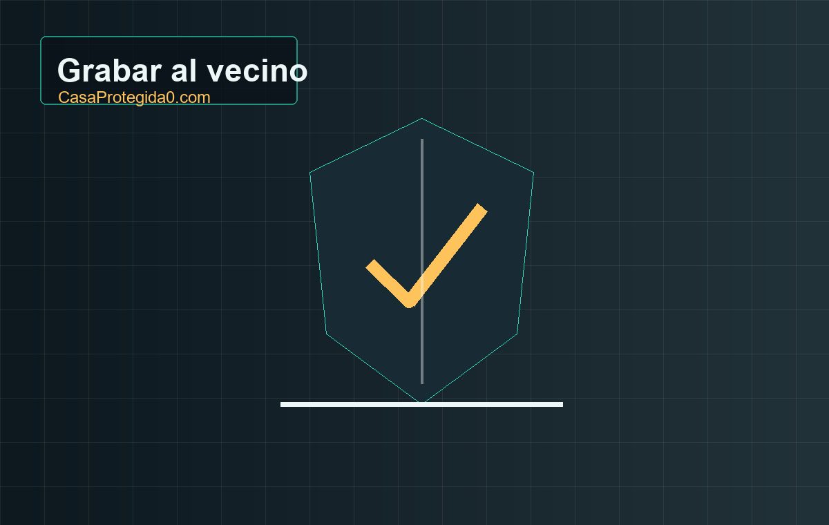 ¿Es legal grabar al vecino con una cámara de casa en España?