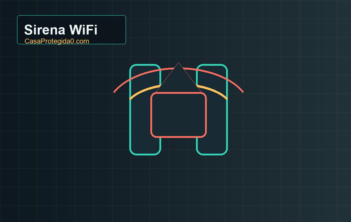 Sirena WiFi sin central receptora: cuándo ayuda y cuándo se queda corta